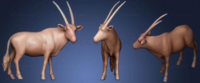 3D мадэль Африканское животное (STL)